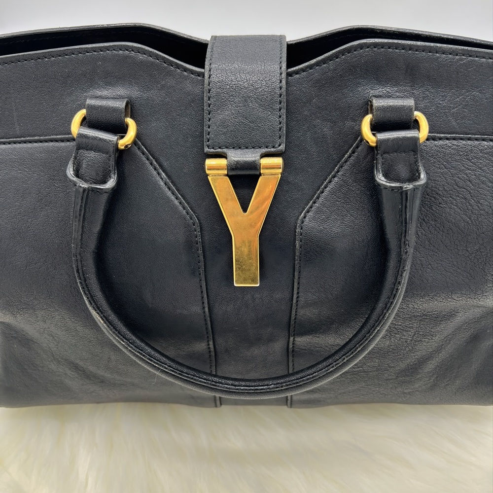 YSL Vintage Y Cabas Black Bag - Picture 8 of 13